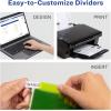 imageAvery Dividers for 3 Ring Binders 5Tab Plastic Binder Dividers Insertable Big Tabs Multicolor 3 Sets of 119005 Tab