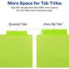 imageAvery Dividers for 3 Ring Binders 5Tab Plastic Binder Dividers Insertable Big Tabs Multicolor 3 Sets of 11900Pack of 24