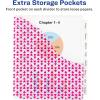 imageAvery Dividers for 3 Ring Binders 8 Tab Plastic Binder Dividers Pockets Insertable Big Tabs Vibrant Geometric Patterns Extend Beyond Sheet Protectors 1 Set 077098 Count Pack of 1