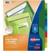 imageAvery Dividers for 3 Ring Binders 8Tab Sets TwoPocket Plastic Binder Dividers with Tabs Multicolor 3 Sets 719078 Tab