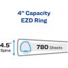 imageAvery Durable View 3 Ring Binder 4 Inch EZD Rings 2 White Binders 098014 Pack of 3
