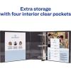 imageAvery Durable View 3 Ring Binder 4quot EZD Ring Holds 85quot x 11quot Paper 2 Black Binders 09860