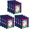 imageAvery Durable View 3 Ring Binders 2 Inch Slant Rings 530Sheet Capacity DuraHinge 28 Inch Wide Spine Customizable Clear Covers and Spine Dark Blue Binders 4Pack of 17034Blue