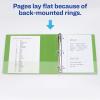 imageAvery Durable View 3 Ring Binders 2 Inch Slant Rings 530Sheet Capacity DuraHinge 28 Inch Wide Spine Customizable Clear Covers and Spine Dark Blue Binders 4Pack of 17034Green