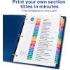 imageAvery EcoFriendly Ready Index AZ Dividers for 3 Ring Binders 26Tab Sets Multicolor 2 Binder Divider Sets 01739