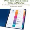 imageAvery EcoFriendly Recycled Dividers for 3 Ring Binders 12 Tabs per Set Customizable Table of Contents Multicolor Tabs Great for Organizing Reports Projects and More 3 Sets of 110833 Sets
