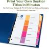 imageAvery EcoFriendly Recycled Dividers for 3 Ring Binders 12 Tabs per Set Customizable Table of Contents Multicolor Tabs Great for Organizing Reports Projects and More 3 Sets of 110833 Sets
