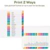 imageAvery EcoFriendly Recycled Dividers for 3 Ring Binders 12 Tabs per Set Customizable Table of Contents Multicolor Tabs Great for Organizing Reports Projects and More 3 Sets of 110831 Set