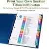 imageAvery EcoFriendly Recycled Dividers for 3 Ring Binders 12 Tabs per Set Customizable Table of Contents Multicolor Tabs Great for Organizing Reports Projects and More 3 Sets of 110831 Set