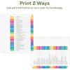 imageAvery EcoFriendly Recycled Dividers for 3 Ring Binders 12 Tabs per Set Customizable Table of Contents Multicolor Tabs Great for Organizing Reports Projects and More 3 Sets of 110831 Set
