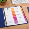 imageAvery EcoFriendly Recycled Dividers for 3 Ring Binders 12 Tabs per Set Customizable Table of Contents Multicolor Tabs Great for Organizing Reports Projects and More 3 Sets of 110833 Sets