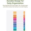 imageAvery EcoFriendly Recycled Dividers for 3 Ring Binders 12 Tabs per Set Customizable Table of Contents Multicolor Tabs Great for Organizing Reports Projects and More 3 Sets of 110833 Sets