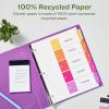 imageAvery EcoFriendly Recycled Dividers for 3 Ring Binders 12 Tabs per Set Customizable Table of Contents Multicolor Tabs Great for Organizing Reports Projects and More 3 Sets of 110833 Sets