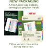 imageAvery EcoFriendly Recycled Dividers for 3 Ring Binders 12 Tabs per Set Customizable Table of Contents Multicolor Tabs Great for Organizing Reports Projects and More 3 Sets of 110831 Set