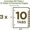 imageAvery EcoFriendly Recycled Dividers for 3 Ring Binders 12 Tabs per Set Customizable Table of Contents Multicolor Tabs Great for Organizing Reports Projects and More 3 Sets of 110833 Sets