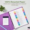 imageAvery EcoFriendly Recycled Dividers for 3 Ring Binders 12 Tabs per Set Customizable Table of Contents Multicolor Tabs Great for Organizing Reports Projects and More 3 Sets of 110831 Set