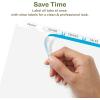 imageAvery EcoFriendly Recycled Dividers for 3 Ring Binders 12Tab White Tabs Index Maker Print and Apply Clear Label Strip 5 Sets for 60 Binder Dividers Total 11582Letter