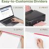 imageAvery EcoFriendly Recycled Dividers for 3 Ring Binders 12Tab White Tabs Index Maker Print and Apply Clear Label Strip 5 Sets for 60 Binder Dividers Total 11582One Size