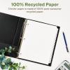 imageAvery EcoFriendly Recycled Dividers for 3 Ring Binders 12Tab White Tabs Index Maker Print and Apply Clear Label Strip 5 Sets for 60 Binder Dividers Total 11582One Size Pack of 6