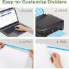 imageAvery EcoFriendly Recycled Dividers for 3 Ring Binders 12Tab White Tabs Index Maker Print and Apply Clear Label Strip 5 Sets for 60 Binder Dividers Total 11582Letter