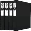 imageAvery Economy 3 Ring Binders 1quot Round Rings 4 Black Binders 033011