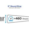 imageAvery Economy View 3 Ring Binder 3quot Round Rings 1 Black Binder 058913 Inch Pack of 12