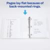 imageAvery Economy View 3 Ring Binders 3quot Round Rings 4 White Binders 033602
