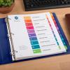 imageAvery ExtraWide Dividers for 3 Ring Binders 10 Tabs per Set Customizable Table of Contents Multicolor Tabs Works Great with Sheet Protectors 11165914 x 11 inches
