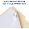 imageAvery Filing Ultra Tabs 3quot x 15quot 2Side Writable RedBlueGreen 24 Repositionable File Tabs 74775White