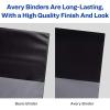 imageAvery Heavy Duty View 3 Ring Binder 05quot One Touch Slant Ring Holds 85quot x 11quot Paper 4 Black Binders 79708