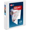 imageAvery Heavy Duty View 3 Ring Binder 05quot One Touch Slant Ring Holds 85quot x 11quot Paper 4 White Binders 797091 pack