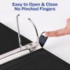 imageAvery Heavy Duty View 3 Ring Binder 05quot One Touch Slant Ring Holds 85quot x 11quot Paper 4 White Binders 797092 pack