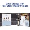 imageAvery Heavy Duty View 3 Ring Binder 05quot One Touch Slant Ring Holds 85quot x 11quot Paper 4 White Binders 797092 pack