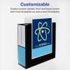 imageAvery Heavy Duty View 3 Ring Binder 05quot One Touch Slant Ring Holds 85quot x 11quot Paper 4 White Binders 797092 pack