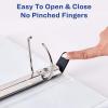 imageAvery Heavy Duty View 3 Ring Binder 05quot One Touch Slant Ring Holds 85quot x 11quot Paper 4 White Binders 797094 pack