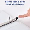 imageAvery Heavy Duty View 3 Ring Binder 05quot One Touch Slant Ring Holds 85quot x 11quot Paper 4 White Binders 797094 pack
