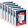 imageAvery Heavy Duty View 3 Ring Binder 05quot One Touch Slant Ring Holds 85quot x 11quot Paper 4 White Binders 797096 pack