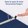 imageAvery Heavy Duty View 3 Ring Binder 15quot One Touch Slant Ring Holds 85quot x 11quot Paper 4 Navy Blue Binders 79871Blue
