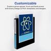 imageAvery Heavy Duty View 3 Ring Binder 15quotOne Touch Slant Ring Holds 85quot x 11quot Paper 4 Black Binders 79870