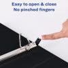 imageAvery Heavy Duty View 3 Ring Binder 15quotOne Touch Slant Ring Holds 85quot x 11quot Paper 4 Black Binders 79870