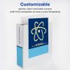 imageAvery Heavy Duty View 3 Ring Binder 3quot One Touch Slant Ring Holds 85quot x 11quot Paper 4 White Binders 79793