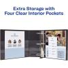 imageAvery HeavyDuty View 3 Ring Binder 4quot One Touch Slant Rings Holds 85quot x 11quot Paper 2 Black Binders 79874