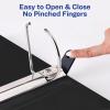 imageAvery HeavyDuty View 3 Ring Binder 4quot One Touch Slant Rings Holds 85quot x 11quot Paper 2 Black Binders 79874