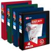 imageAvery HeavyDuty View 3 Ring Binders 15 Inch One Touch Slant Rings 375Sheet Capacity Assorted Pastel Colors 4Pack 79634  for School Office Teachers Classrooms ampamp Home OrganizationAssorted Darks