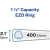 imageAvery HeavyDuty View 3 Ring Binders 3 Inch One Touch EZD Rings 670Sheet Capacity 35 Inch Wide Spine Customizable Clear Cover and Spine Green Binders 4Pack of 79109Red