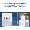 imageAvery HeavyDuty View 3 Ring Binders 3 Inch One Touch EZD Rings 670Sheet Capacity 35 Inch Wide Spine Customizable Clear Cover and Spine Green Binders 4Pack of 79109Navy Blue