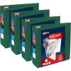 imageAvery HeavyDuty View 3 Ring Binders 3 Inch One Touch EZD Rings 670Sheet Capacity 35 Inch Wide Spine Customizable Clear Cover and Spine Green Binders 4Pack of 79109Green