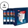 imageAvery HeavyDuty View 3 Ring Binders 3 Inch One Touch EZD Rings 670Sheet Capacity 35 Inch Wide Spine Customizable Clear Cover and Spine Green Binders 4Pack of 79109Navy Blue