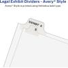 imageAvery Individual Legal Exhibit Dividers Avery Style 1 Side Tab 85 x 11 inches Pack of 25 11911One Size Pack of 5