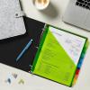 imageAvery Insertable Plastic Dividers for 3 Ring Binders 8 Tabs per Set Big Tabs Two Pockets Multicolor Binder Dividers Works with Sheet Protectors 11903Dividers